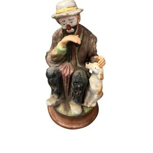 Emmett Kelly Jr. Flambro Musical Clown Figurine "Send in the Clowns"
